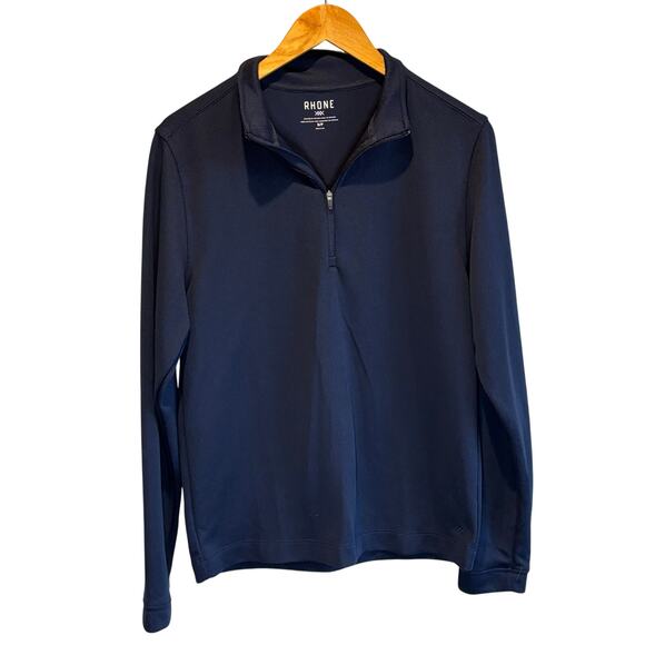 Rhone Navy Commuter 1/4 Zip Sweater - size Small